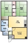 マンションマツシゲ・ 3DKの間取り