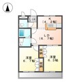 フィールドハイツＭ 2LDKの間取り
