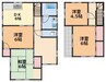 古川西借家 4DKの間取り