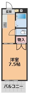 グランドハイム小坂・ 1Kの間取り