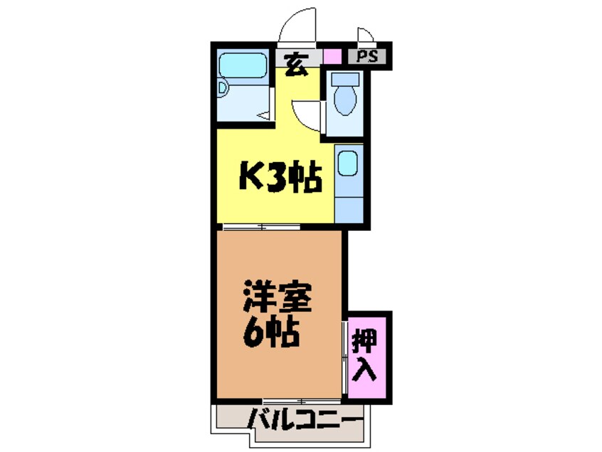 間取図 ジョイフル第一桑原・