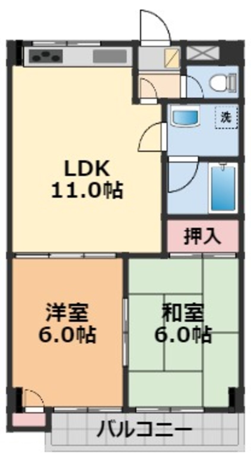 間取図 コーポラスAC・