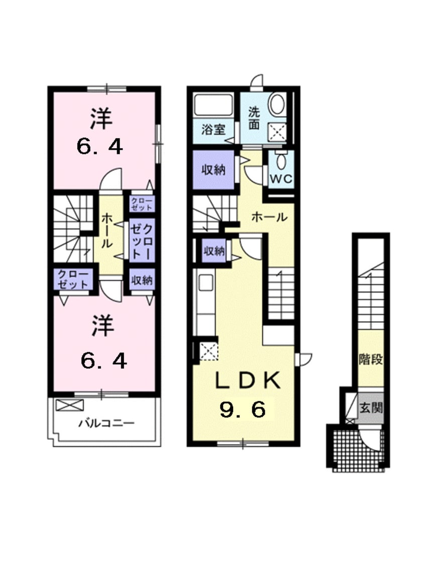 間取図 ニューカーサ・Ｓ　Ｂ