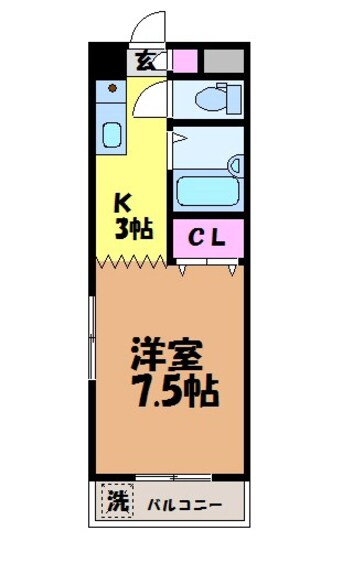 間取図 アベニューＳＡいずみ・