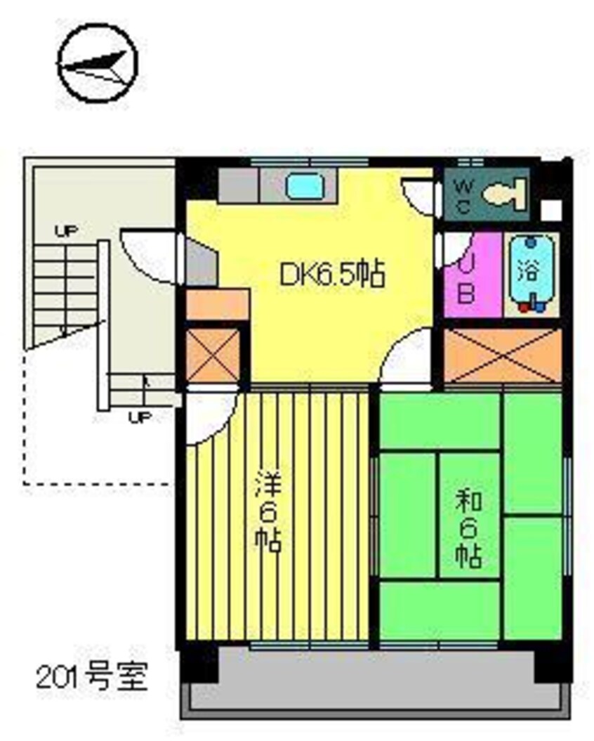 間取図 ハイツ宝