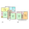 畑寺戸建て借家 4DKの間取り