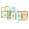 畑寺戸建て借家 4DKの間取り