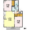 ハイカムール正円寺・ 2LDKの間取り
