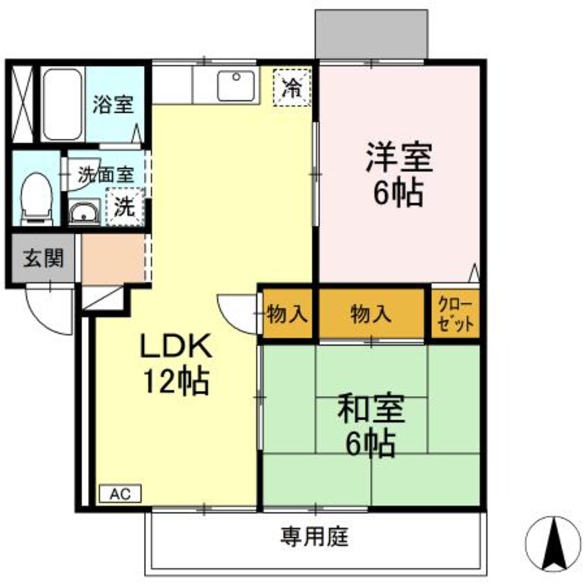 間取図 ステーションハウス久米Ⅰ・