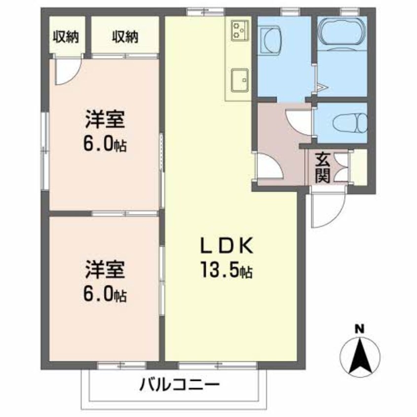 間取図 メゾン北野　Ａ・Ｂ棟・