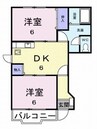 レジデンス淡路　Ｂ 2DKの間取り