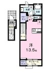 アルストロメリア 1Rの間取り