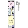 ディアコート東門 1LDKの間取り