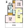 ボナール・T 2DKの間取り