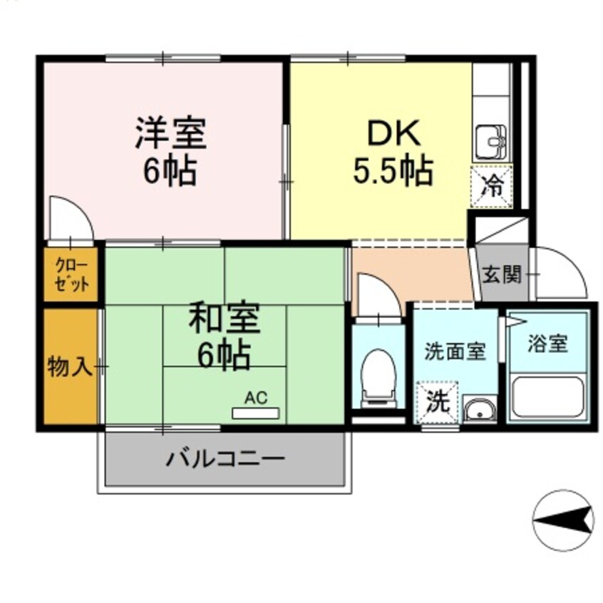 間取図 ポニーズ　ハイム・