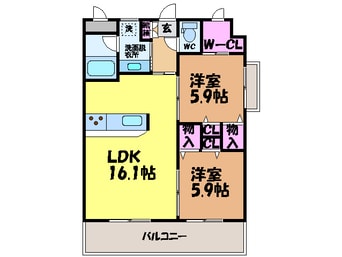 間取図 ウィステリアⅡ