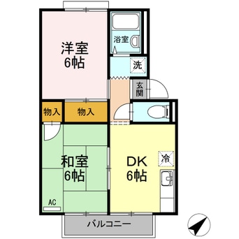 間取図 サニーハウス　久米・