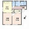 ナチュールＪ・ 2DKの間取り