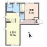 ストークハイツ・ 1LDKの間取り