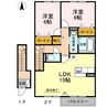 ウィット北久米Ａ・Ｂ・ 2LDKの間取り