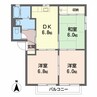 バリュージュＭ・Ｍ 3DKの間取り