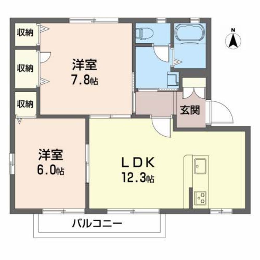 間取図 エストラント森