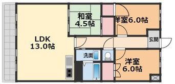 間取図 プレアール松山祇園