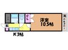 リビエール天山・ 1Kの間取り