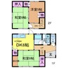伊予鉄道横河原線/久米駅 徒歩3分 1階 築35年 3DKの間取り
