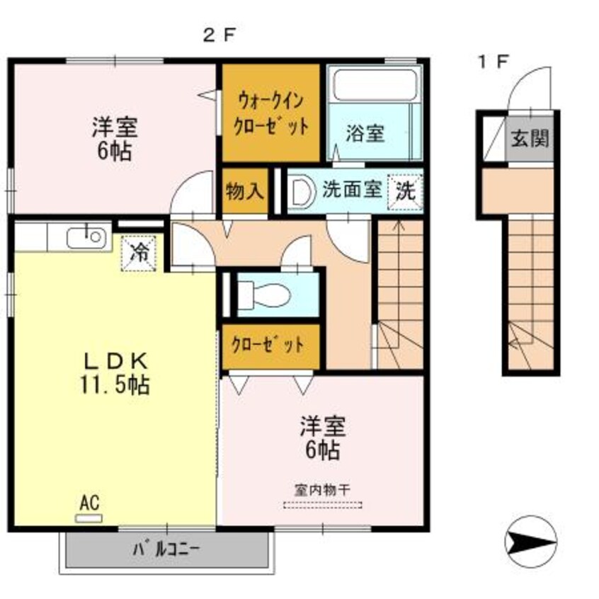 間取図 アウスレーゼＮ A棟・B棟・