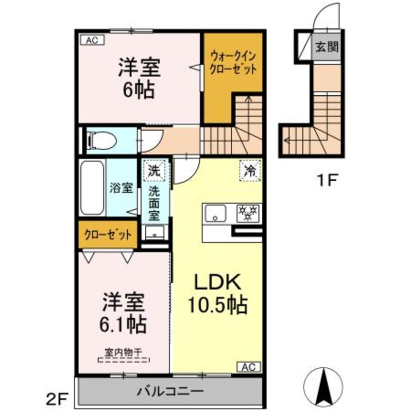 間取図 D-room SachiⅡ