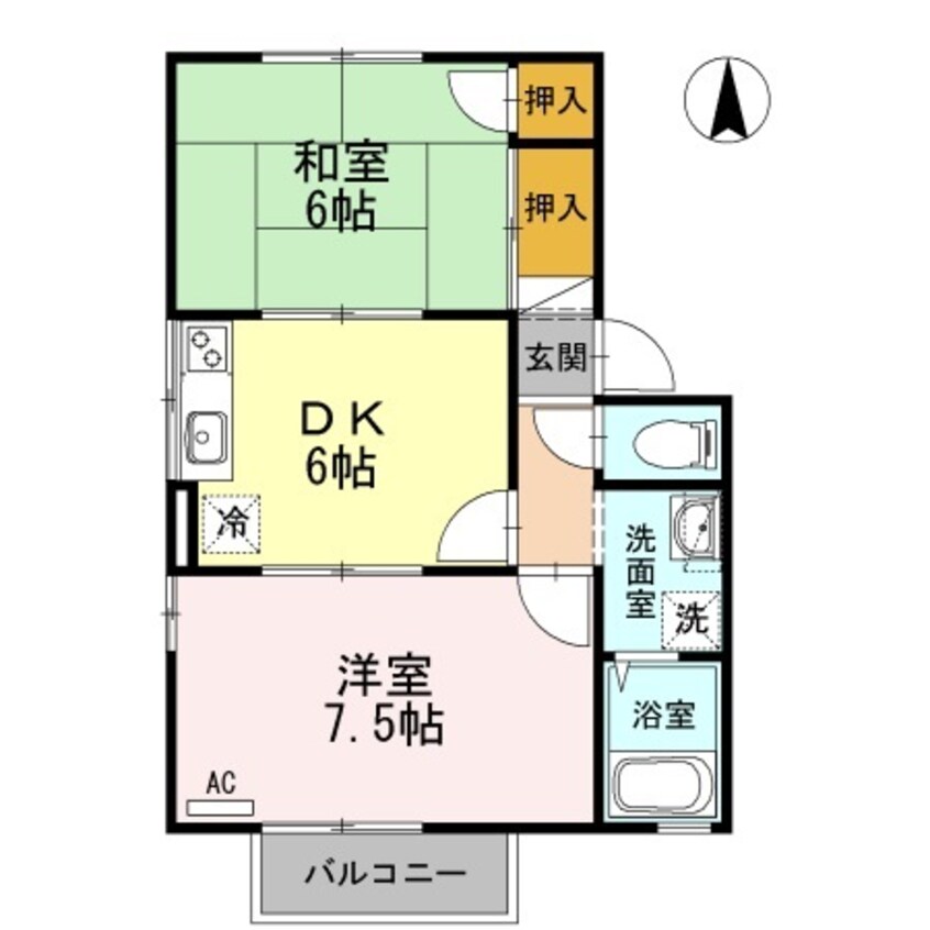 間取図 アベニュー北野Ｂ棟・