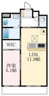 maizon・piececolline 1LDKの間取り