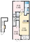 南海高野線/北野田駅 徒歩23分 2階 1年未満 2LDKの間取り
