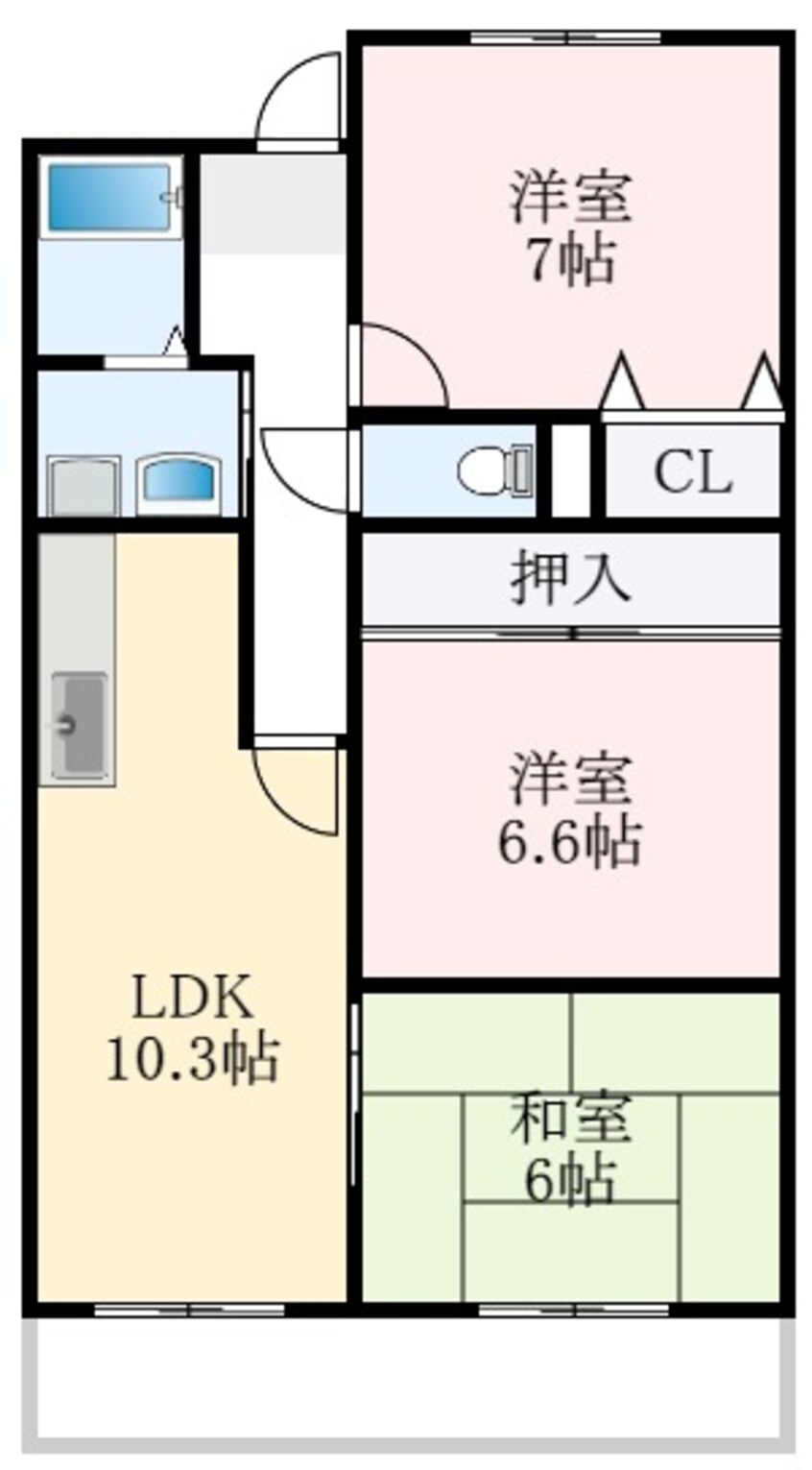 間取図 ウエストインヒルズ