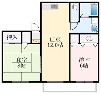 間取図 クレールタウンC棟