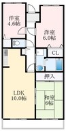 パストラル和泉 3LDKの間取り