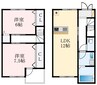 南海高野線/狭山駅 徒歩8分 1-2階 築48年 2LDKの間取り