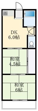 八田ハイツA棟の間取図