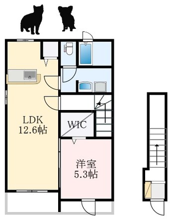 間取図 プロムナード箕形