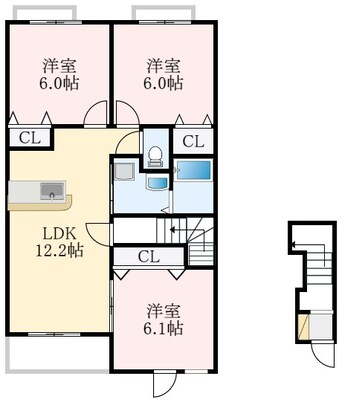 間取図 エレガントヒルA棟