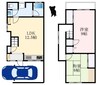 南海高野線/北野田駅 徒歩14分 1-2階 築53年 2LDKの間取り