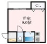 フェローズ21 1Kの間取り