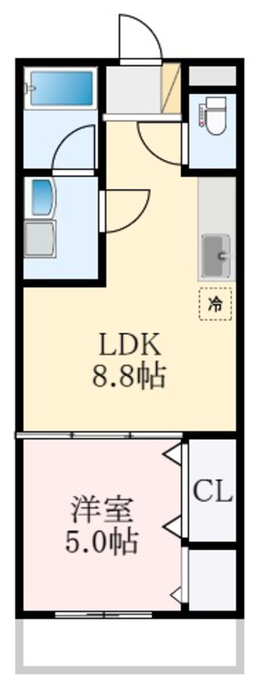 間取図 近鉄長野線/喜志駅 徒歩17分 1階 築14年