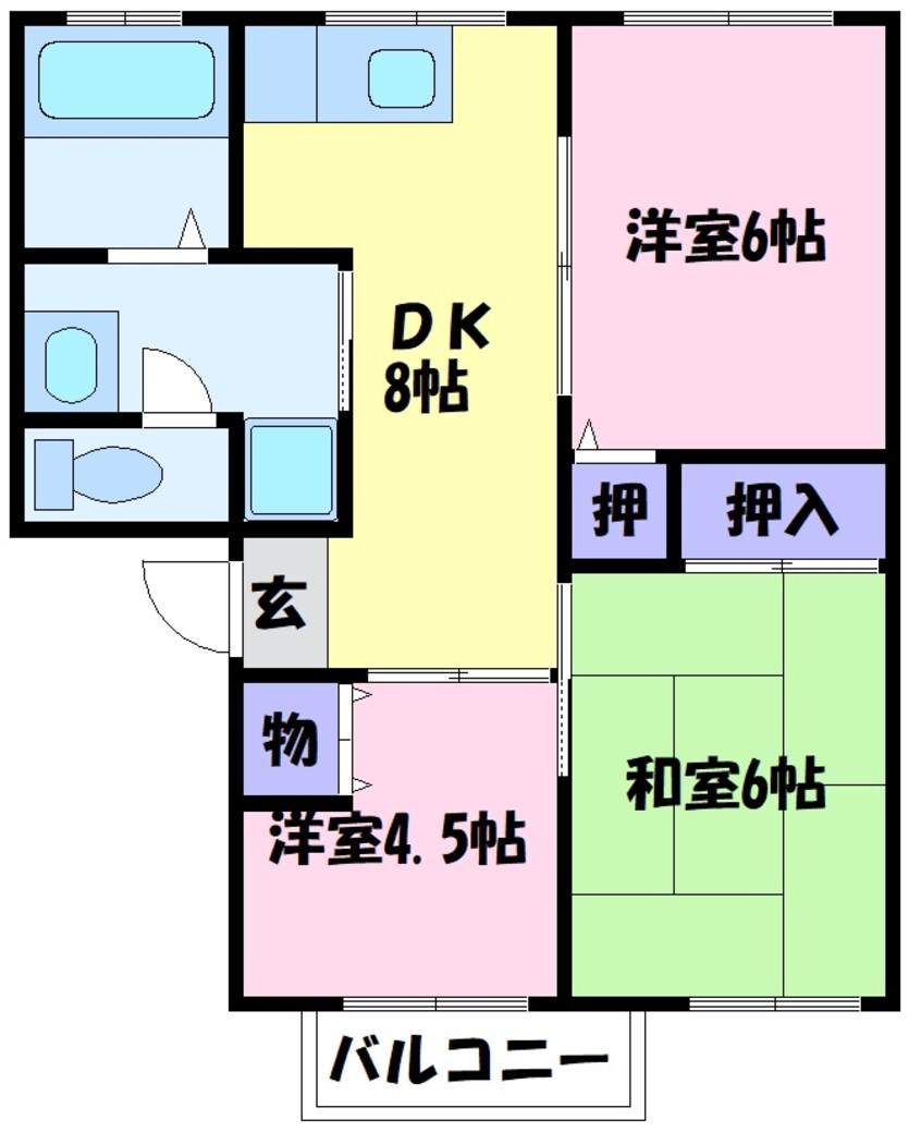 間取図 サンフル狭山