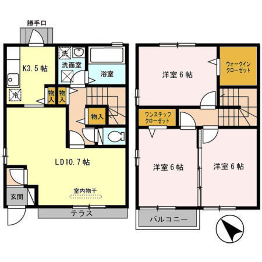 間取図 南海高野線/白鷺駅 徒歩24分 1-2階 築15年