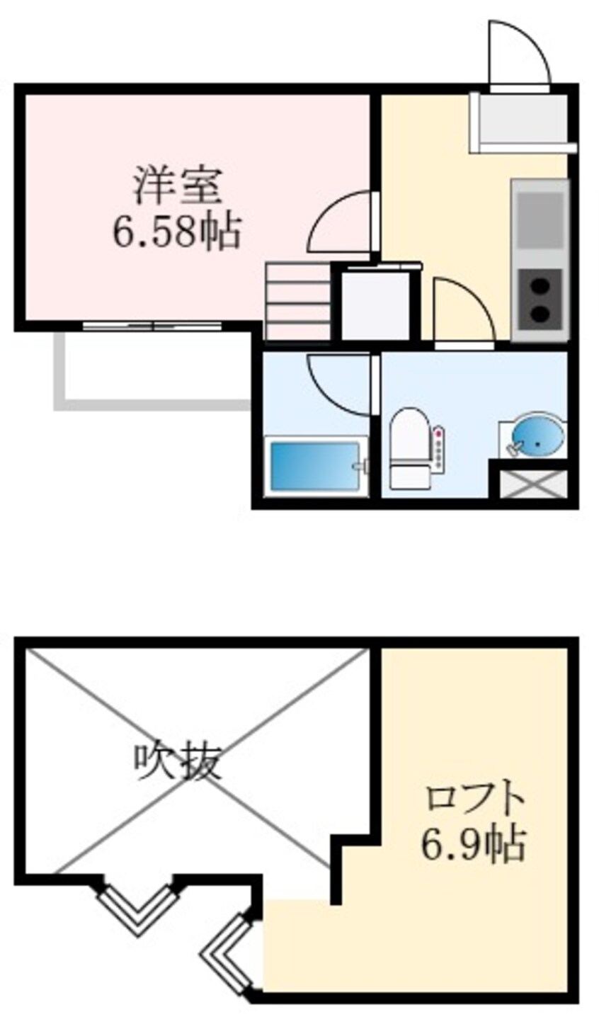 間取図 フォンテンブロー初芝