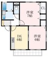 泉北高速鉄道/泉ケ丘駅 徒歩19分 2階 築21年 2DKの間取り