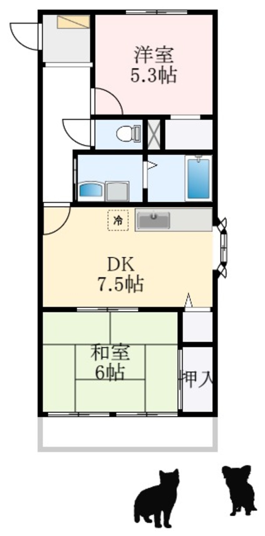 間取図 コンフォールふかいのもり