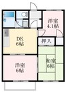 メゾンラフォーレI 3DKの間取り